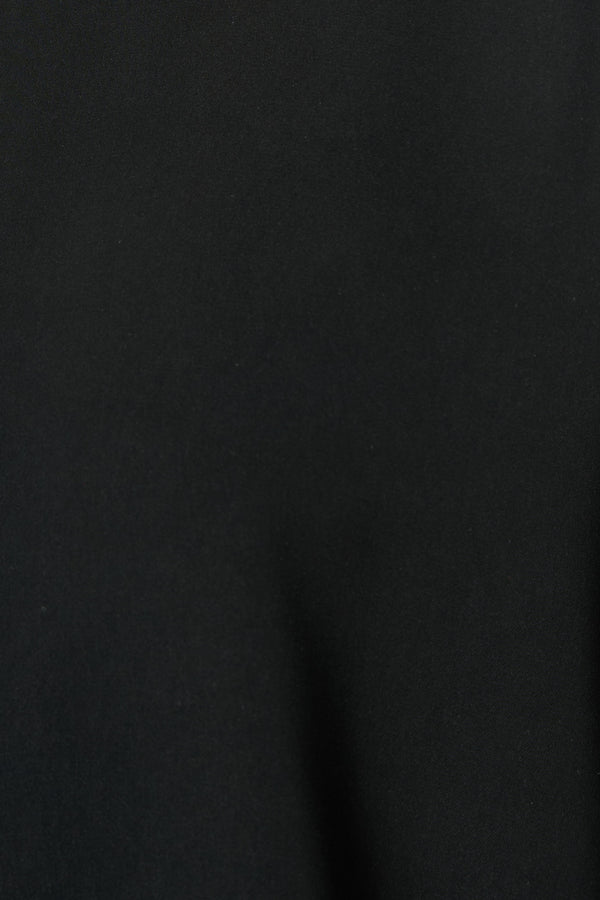Black Reya Crepe Abaya with Beaded Trim Detailing