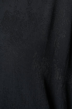 Black Fiona Jacquard Abaya with Butterfly Accent Buttons