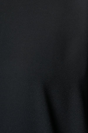 Black Imperial Crepe, Side and Sleeve Embroidery Detail