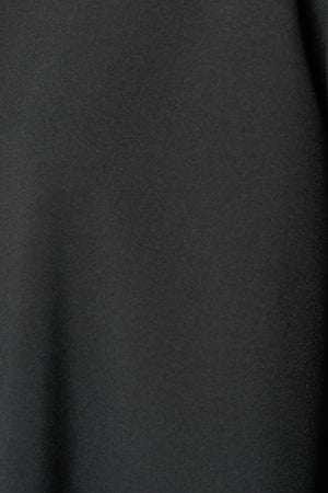 Black Kadi Custom Abaya with Cross Bead Embroidery