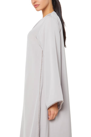 Beige Alya Nada Abaya, Basic Design