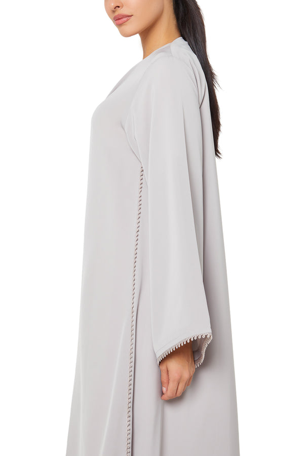 Beige Alya Nada Abaya, Basic Design