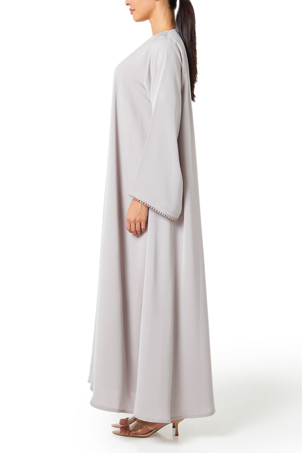 Beige Alya Nada Abaya, Basic Design
