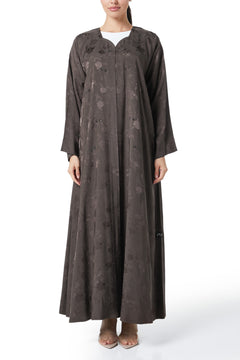 Brown Shaina Jacquar, Textured Design