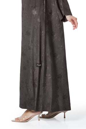 Brown Shaina Jacquar, Textured Design