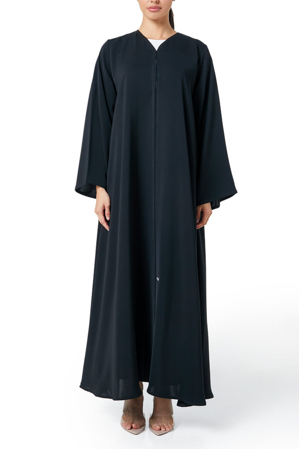 Black Classic Nada Abaya, Basic Design