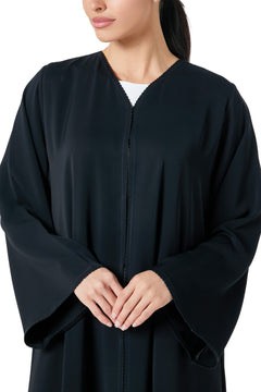Black Classic Nada Abaya, Basic Design