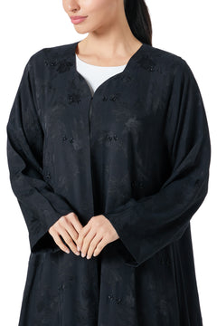 Black Shaina Jacquar, Textured Design