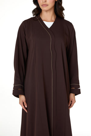 Brown Zoe Crepe Abaya