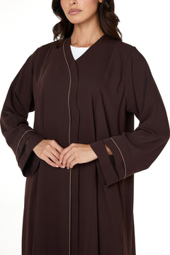 Brown Zoe Crepe Abaya