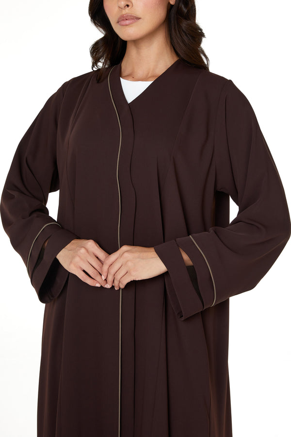 Brown Zoe Crepe Abaya