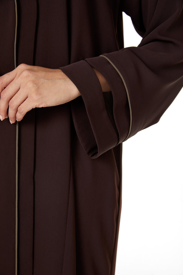 Brown Zoe Crepe Abaya