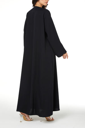 Black Sovia Crepe Abaya