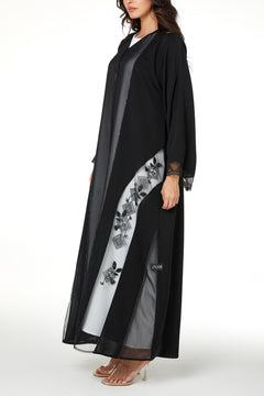 Black royal nada, Side Panel Beadwork Net Detail