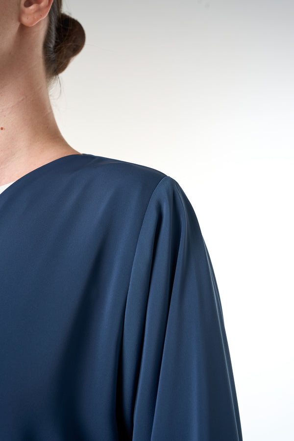Blue Alya Nada Abaya, Lace Detail