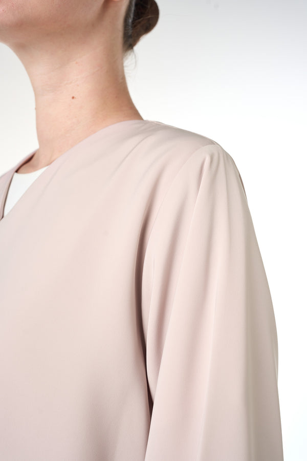 Beige Alya Nada Abaya, Lace Detail