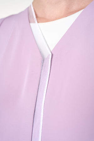 Purple Jouri Nada Abaya, Front Beadwork
