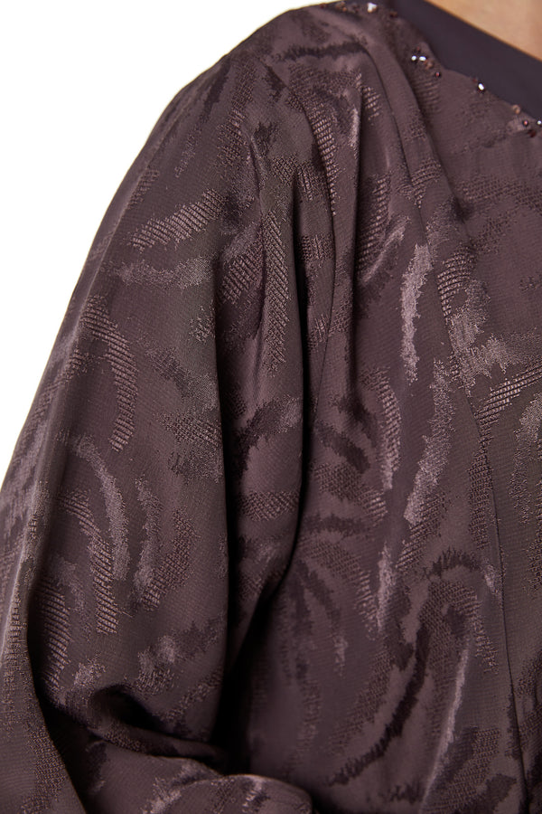 Pink Alpha Jaquard, Front Beadwork Detail