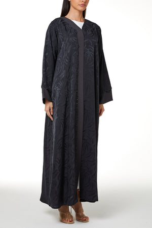 Dark Grey Alpha Jaquard, Front Beadwork Detail