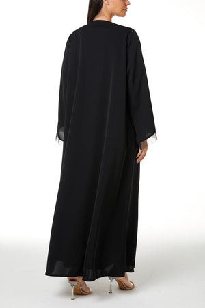 Black Royal Nada, Front and Sleeve Beadwork Detail