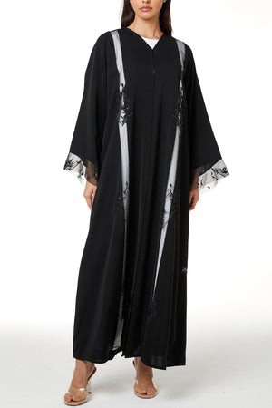 Black Royal Nada, Front and Sleeve Beadwork Detail