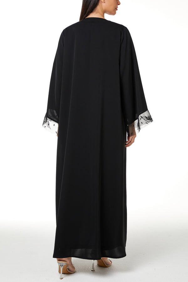 Black Royal Nada, Front and Sleeve Beadwork Detail