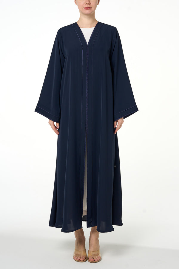 Blue Deema Nada Abaya, Lace Detail