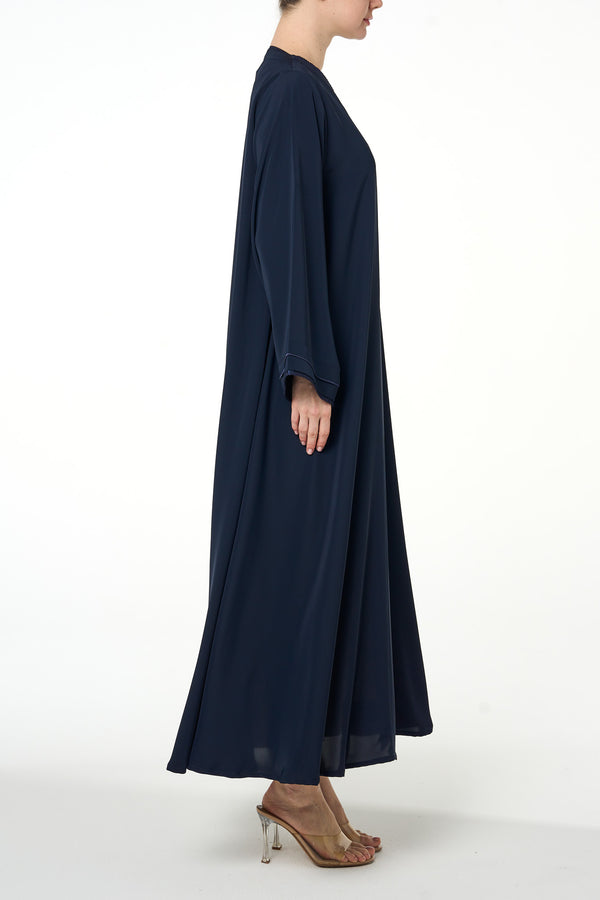 Blue Deema Nada Abaya, Lace Detail