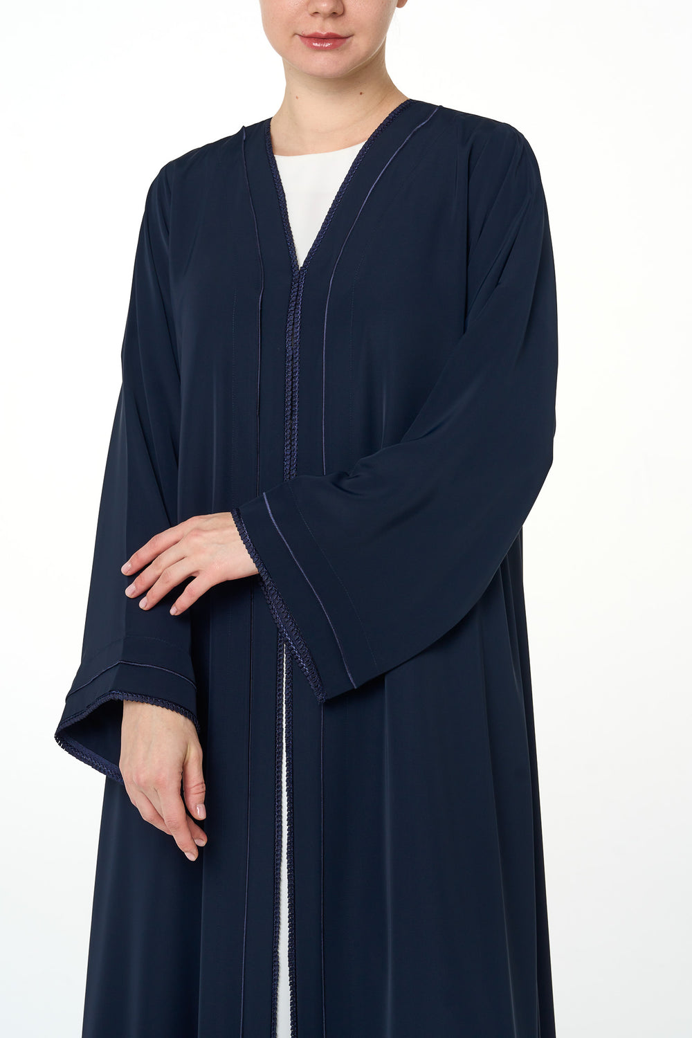 Blue Deema Nada Abaya, Lace Detail
