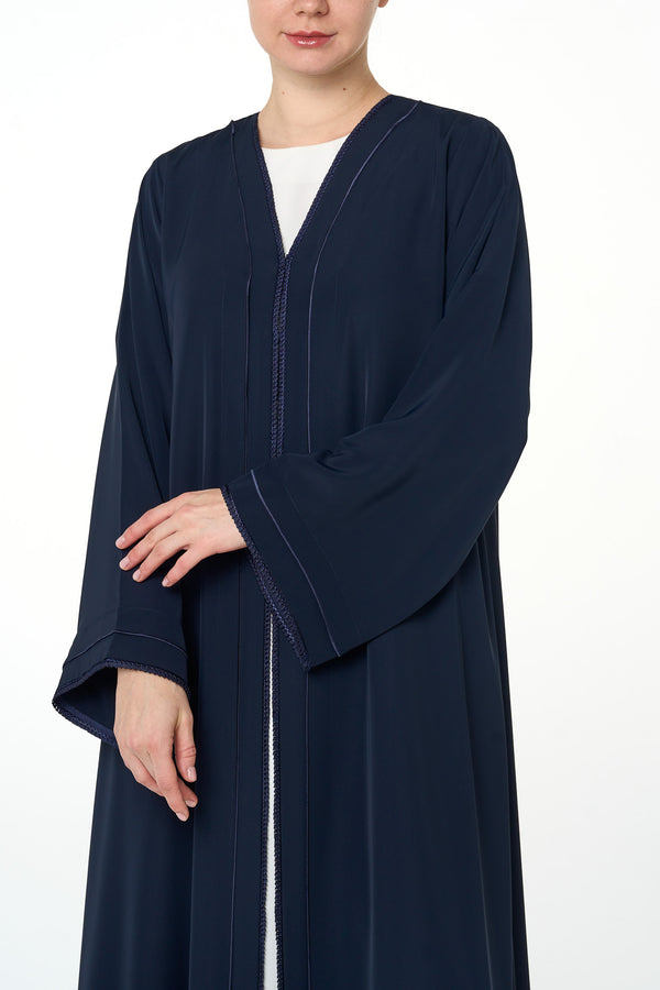 Blue Deema Nada Abaya, Lace Detail