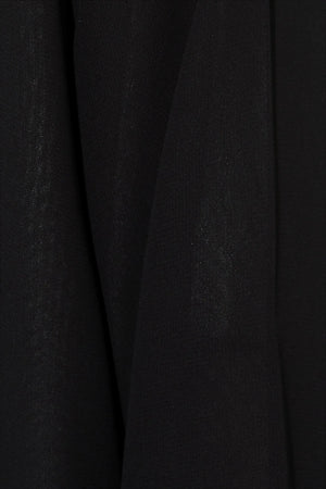 Layered Chiffon with Shiny Beads on Black Custom Abaya